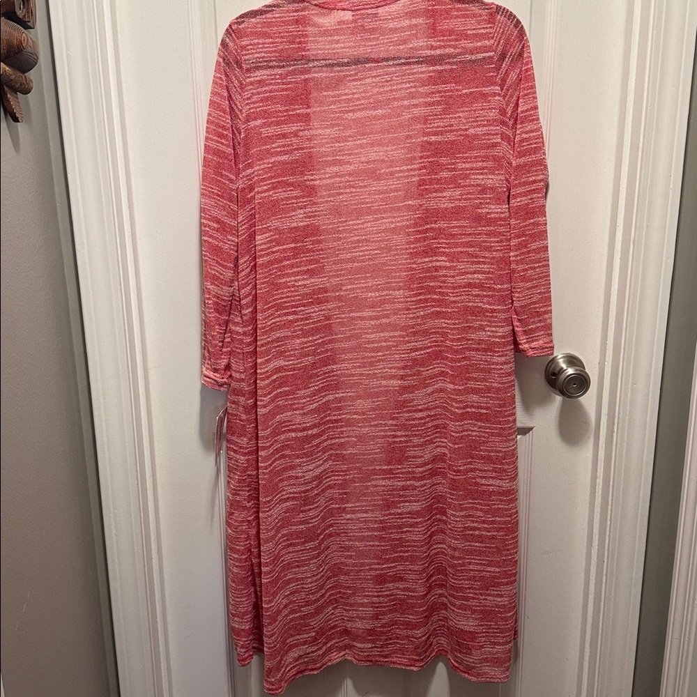 NWT LulaRoe Women's Long Pink Cardigan Medium - Picture 2 of 6